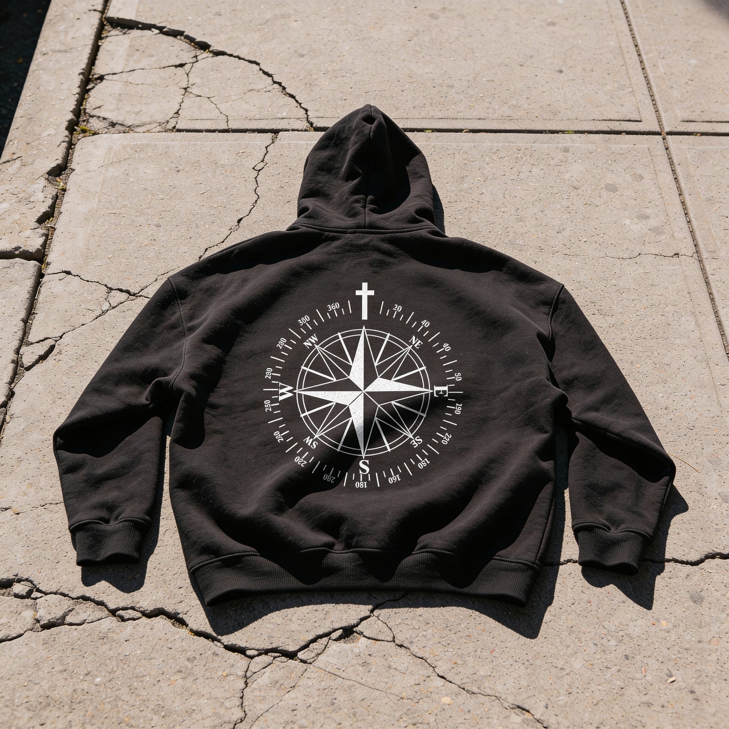Guided By - Oversize Fleeced Hoodie