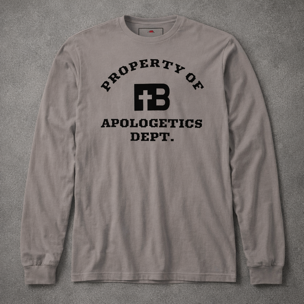 Apologetics Dept - Black Design - Cotton Unisex Long Sleeve Tee