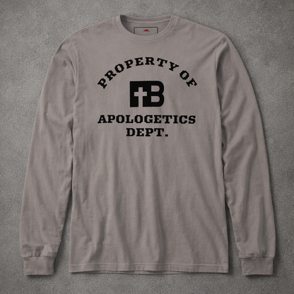 Apologetics Dept - Black Design - Cotton Unisex Long Sleeve Tee