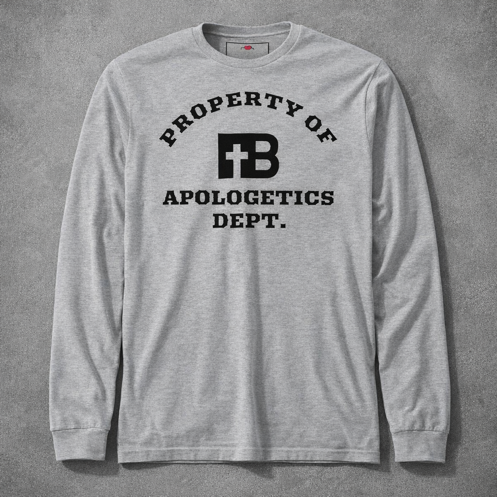 Apologetics Dept - Black Design - Cotton Unisex Long Sleeve Tee