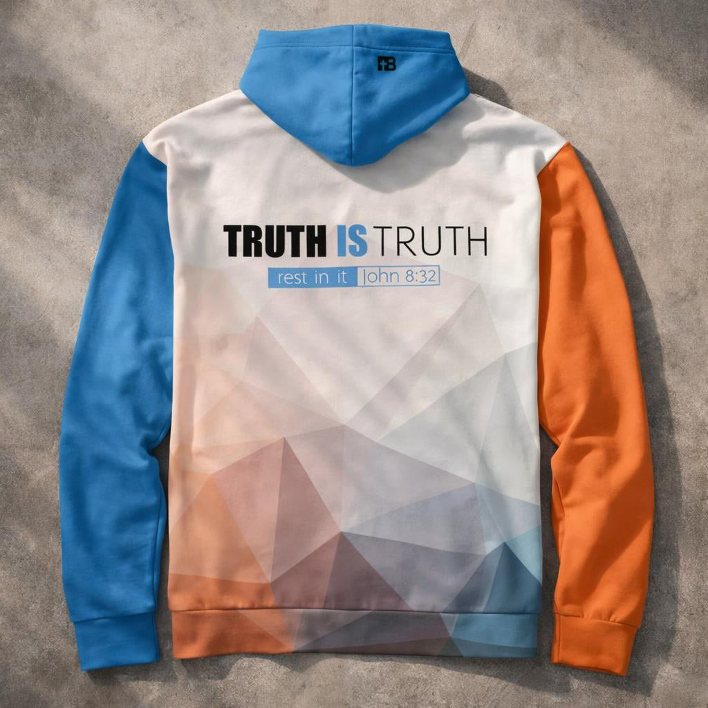 Truth Theme - Orange - Unisex cotton hoodie