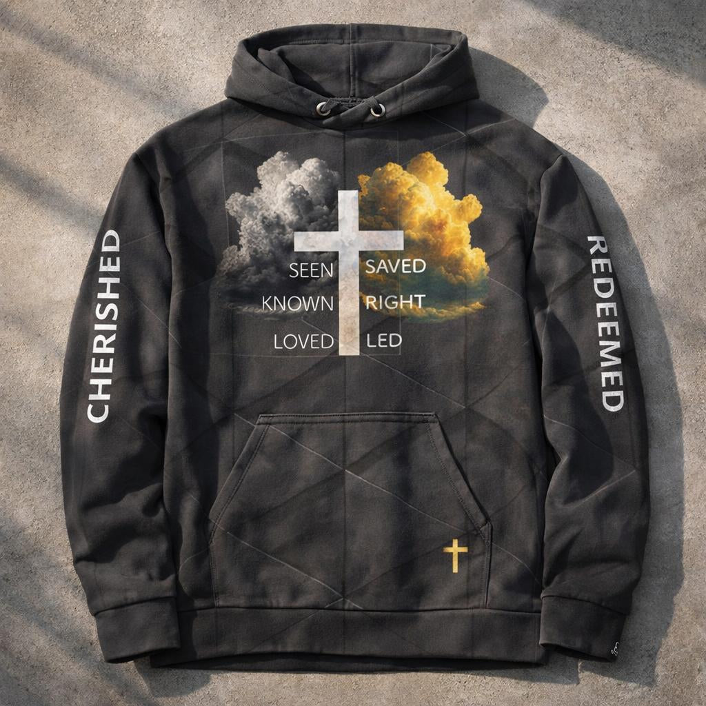 Redeemed - Unisex cotton hoodie