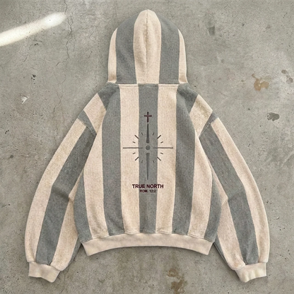 True North Striped Hoodie