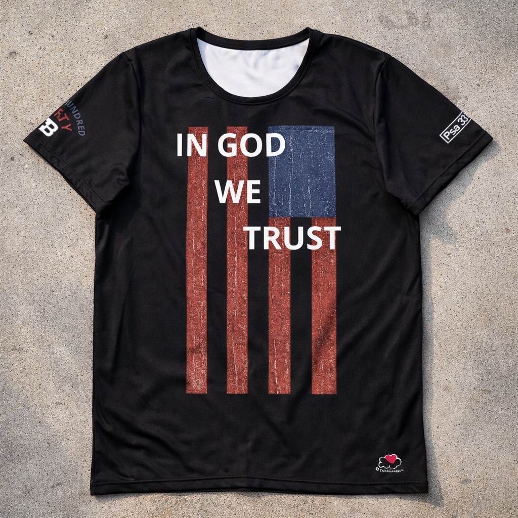 IN GOD WE TRUST - Men's athletic t-shirt