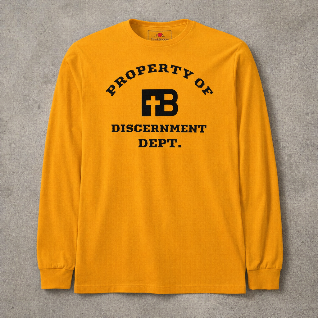 Discernment Dept - Black Design - Cotton Unisex Long Sleeve Tee