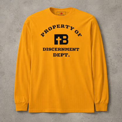 Discernment Dept - Black Design - Cotton Unisex Long Sleeve Tee