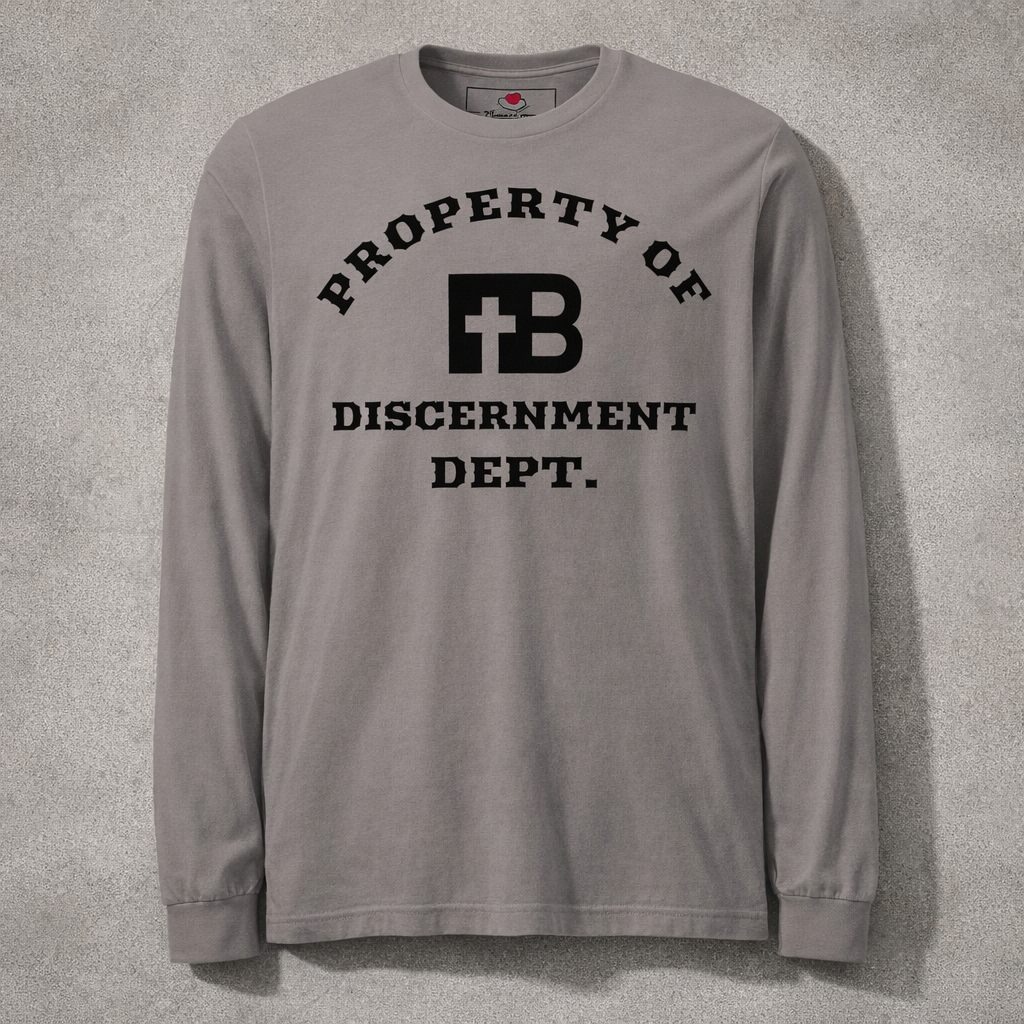 Discernment Dept - Black Design - Cotton Unisex Long Sleeve Tee