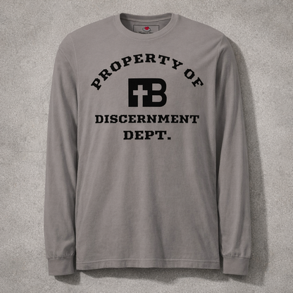Discernment Dept - Black Design - Cotton Unisex Long Sleeve Tee