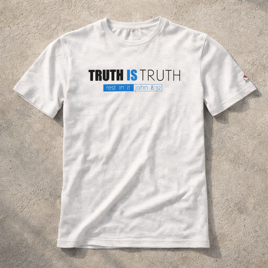 Truth is Truth - Black + Blue Design - Triblend - Lightweight Tee