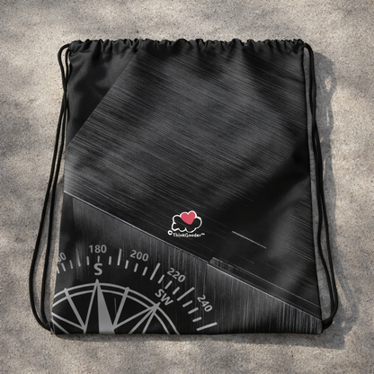 True North - Black Design - Polyester - Drawstring bag