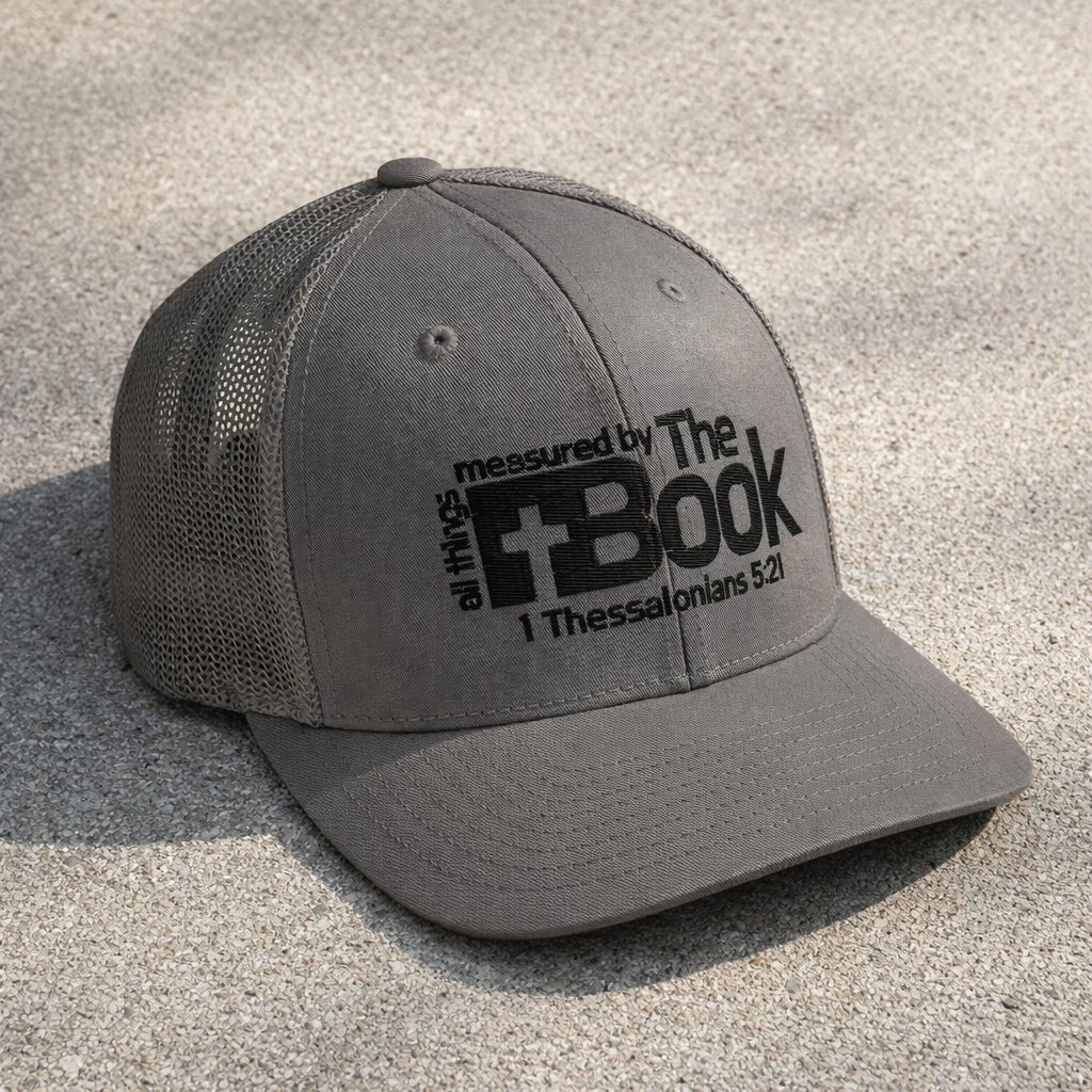 All Things Measured By The Book - Closed-back trucker cap