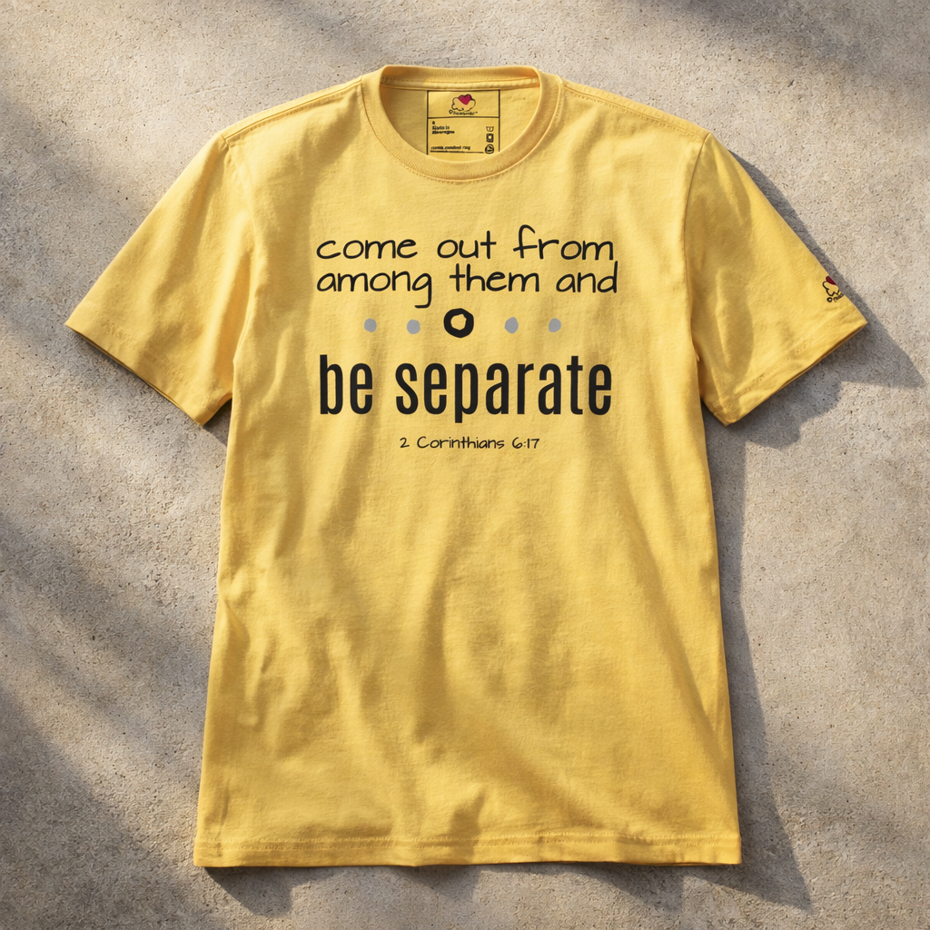 Be Separate - Black Design - Cotton Unisex t-shirt