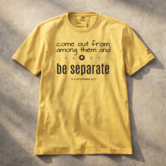 Be Separate - Black Design - Cotton Unisex t-shirt
