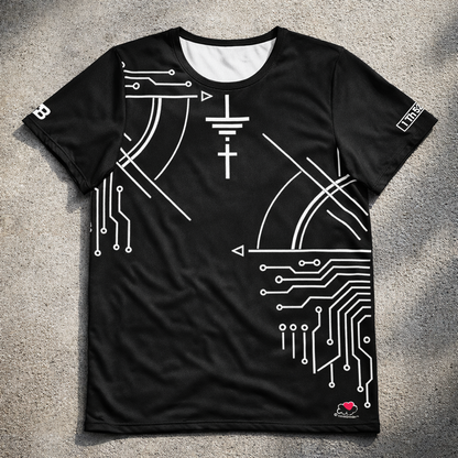 Discernment - Circuit Design - Men's athletic t-shirt