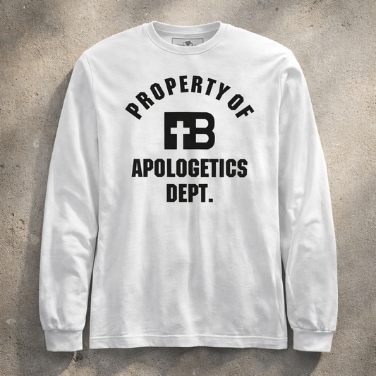 Apologetics Dept - Black Design - Cotton Unisex Long Sleeve Tee