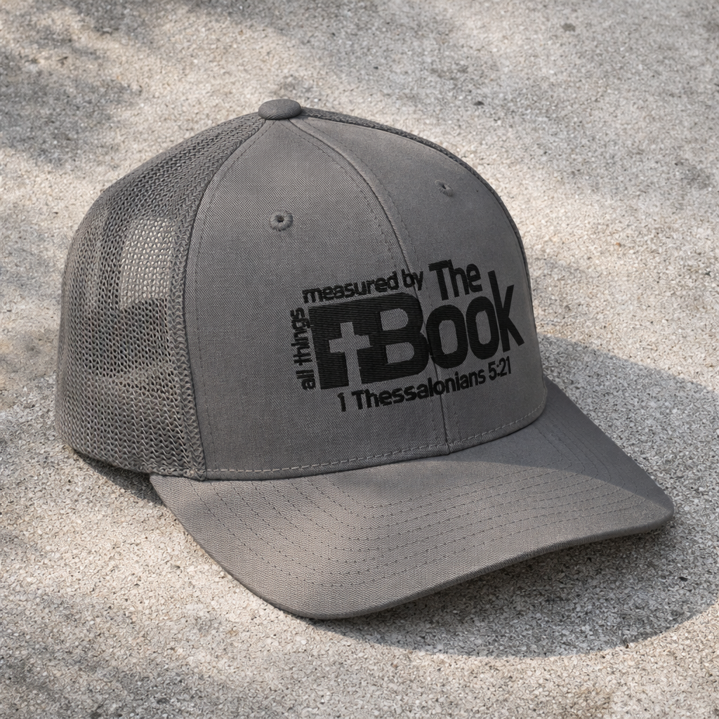 All Things Measured By The Book - Closed-back trucker cap