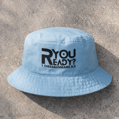 R You Ready - Black Design - Organic bucket hat