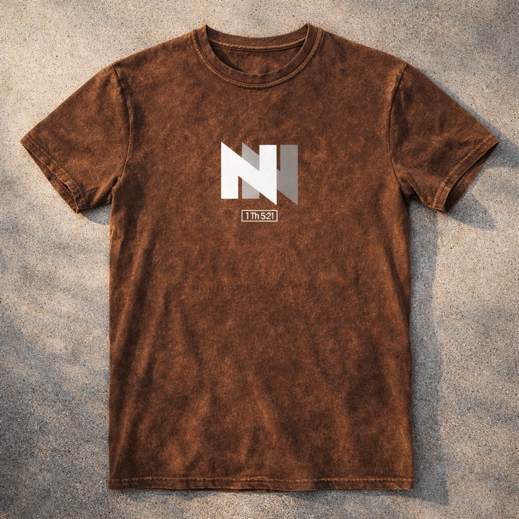 Navigate the Noise - White Design - Cotton Vintage Wash T-Shirt