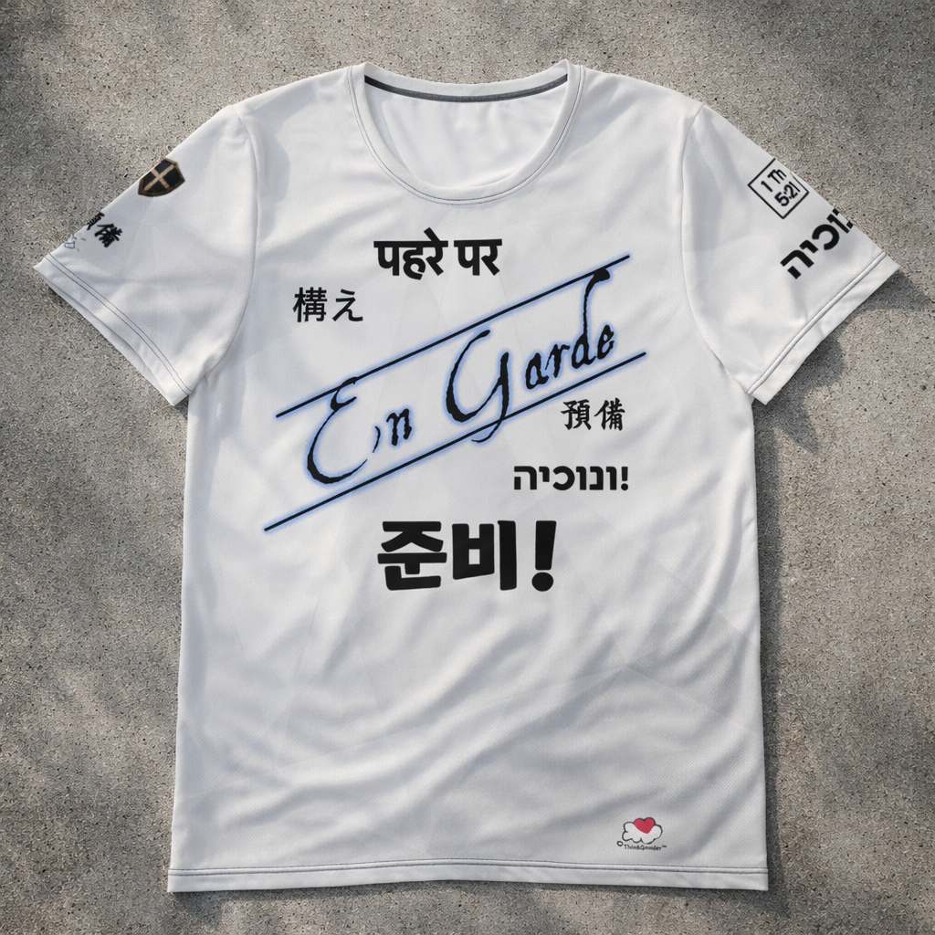 En Garde - Blue Design - Men's athletic t-shirt