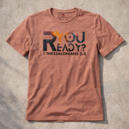 R You Ready - Orange Lightning Design - Triblend - Lightweight Tee