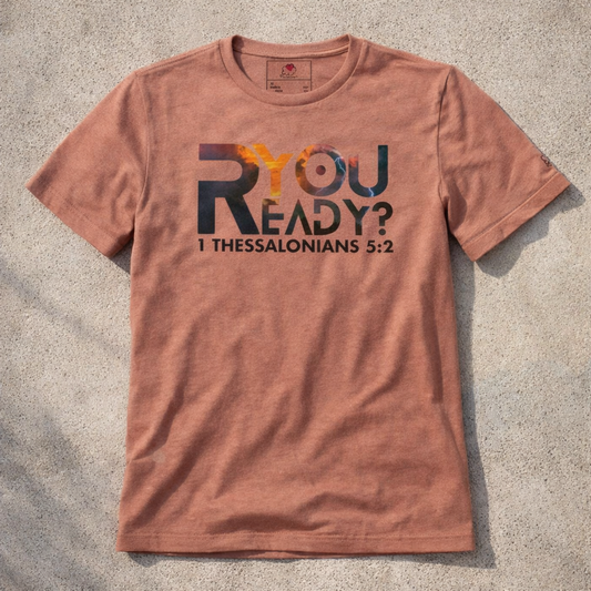 R You Ready - Orange Lightning Design - Triblend - Lightweight Tee