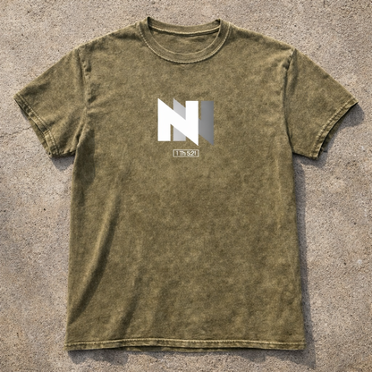 Navigate the Noise - White Design - Cotton Vintage Wash T-Shirt