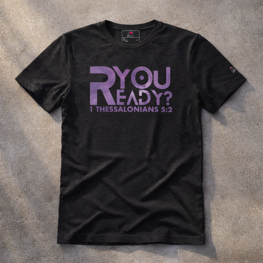 R You Ready - Purple Lightning Design - Triblend - Lightweight Tee