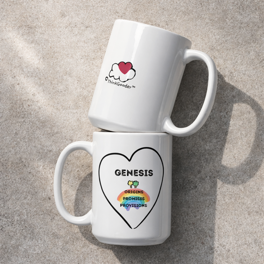 Genesis - Microwave-Dishwasher-Safe - White glossy mug