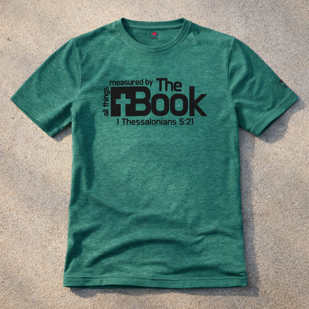 All Things Measured By The Book - Black Design - Triblend - Lightweight Tee