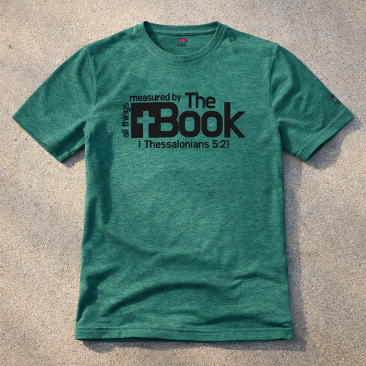 All Things Measured By The Book - Black Design - Triblend - Lightweight Tee