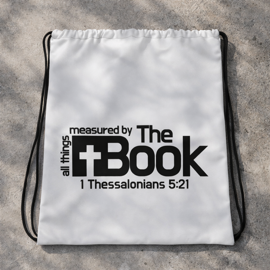 All Things Measured By The Book - Polyester - Drawstring bag