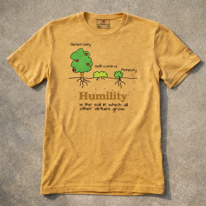 Humility As Soil - Black Design - Triblend - Lightweight Tee