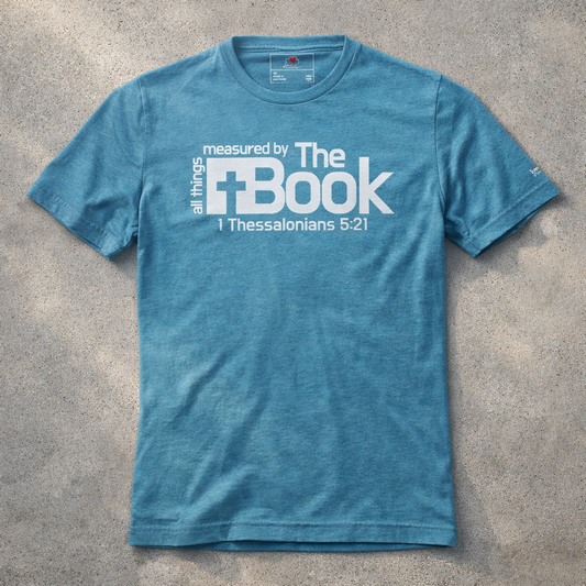 All Things Measured By The Book - White Design - Triblend - Lightweight Tee