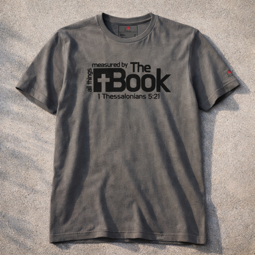 All Things Measured By The Book - Black Design - Cotton - Unisex t-shirt