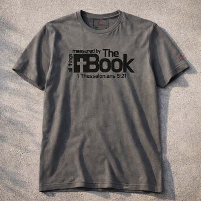 All Things Measured By The Book - Black Design - Cotton - Unisex t-shirt