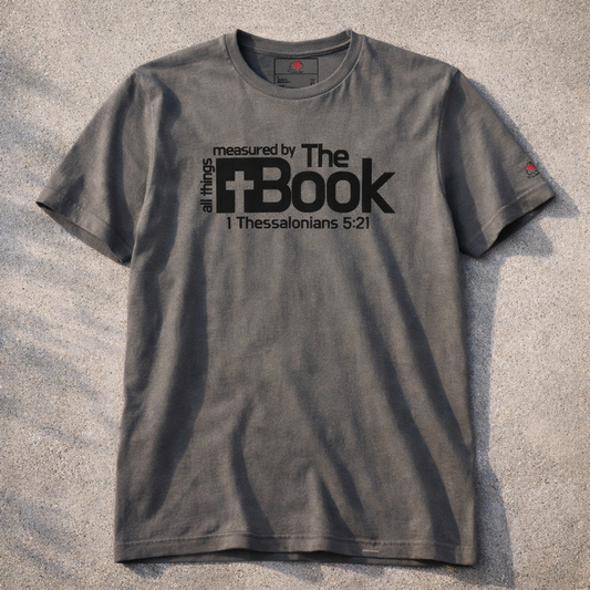 All Things Measured By The Book - Black Design - Cotton - Unisex t-shirt