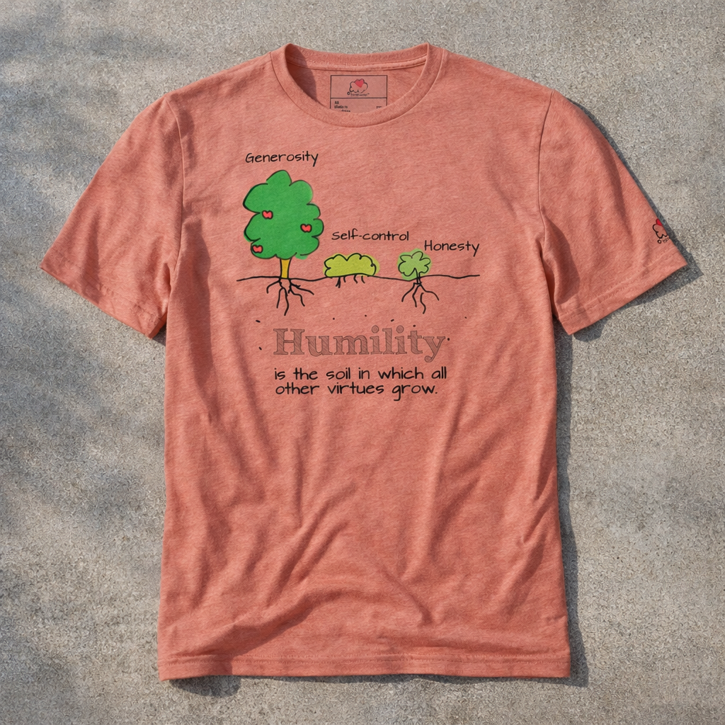 Humility As Soil - Black Design - Triblend - Lightweight Tee