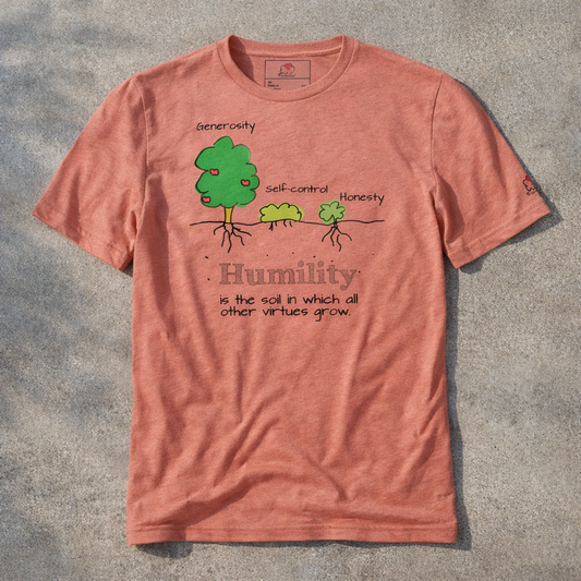 Humility As Soil - Black Design - Triblend - Lightweight Tee