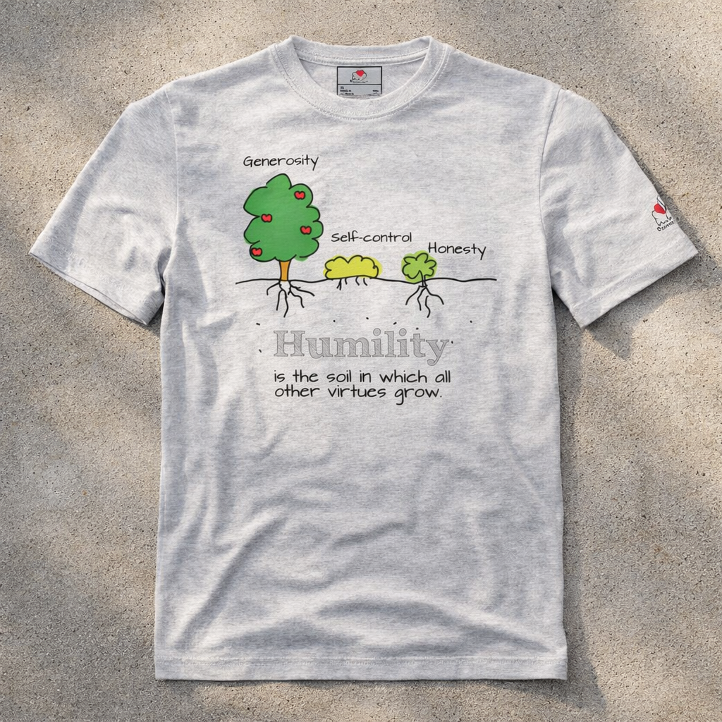 Humility As Soil - Black Design - Triblend - Lightweight Tee