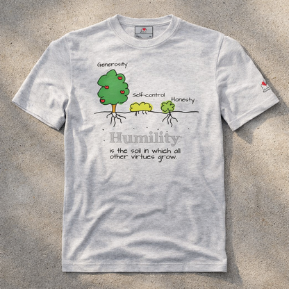 Humility As Soil - Black Design - Triblend - Lightweight Tee