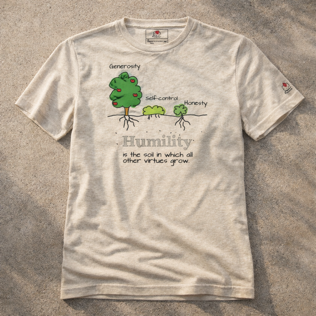 Humility As Soil - Black Design - Triblend - Lightweight Tee