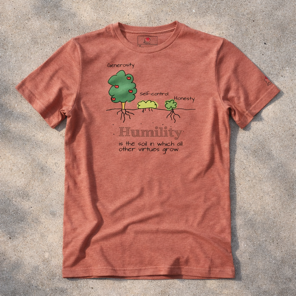Humility As Soil - Black Design - Triblend - Lightweight Tee