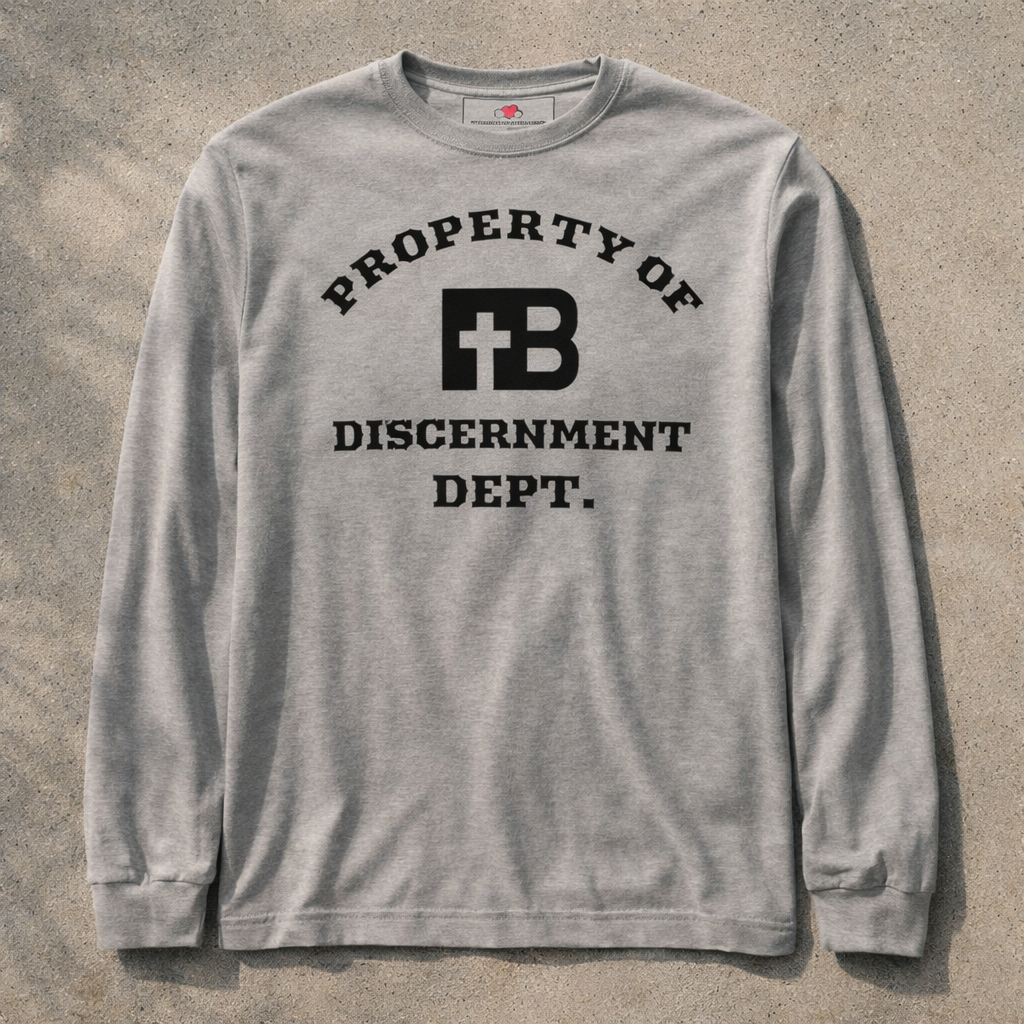 Discernment Dept - Black Design - Cotton Unisex Long Sleeve Tee