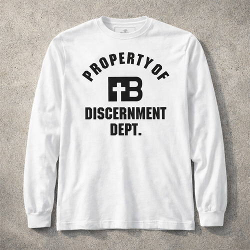 Discernment Dept - Black Design - Cotton Unisex Long Sleeve Tee