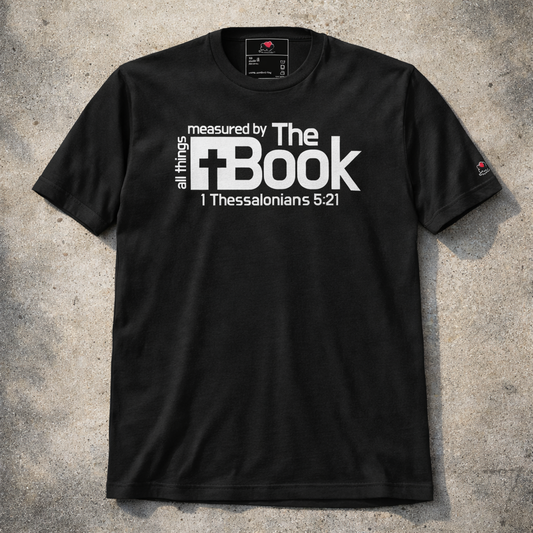 All Things Measured By The Book - White Design - Cotton - Unisex t-shirt