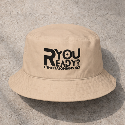 R You Ready - Black Design - Organic bucket hat
