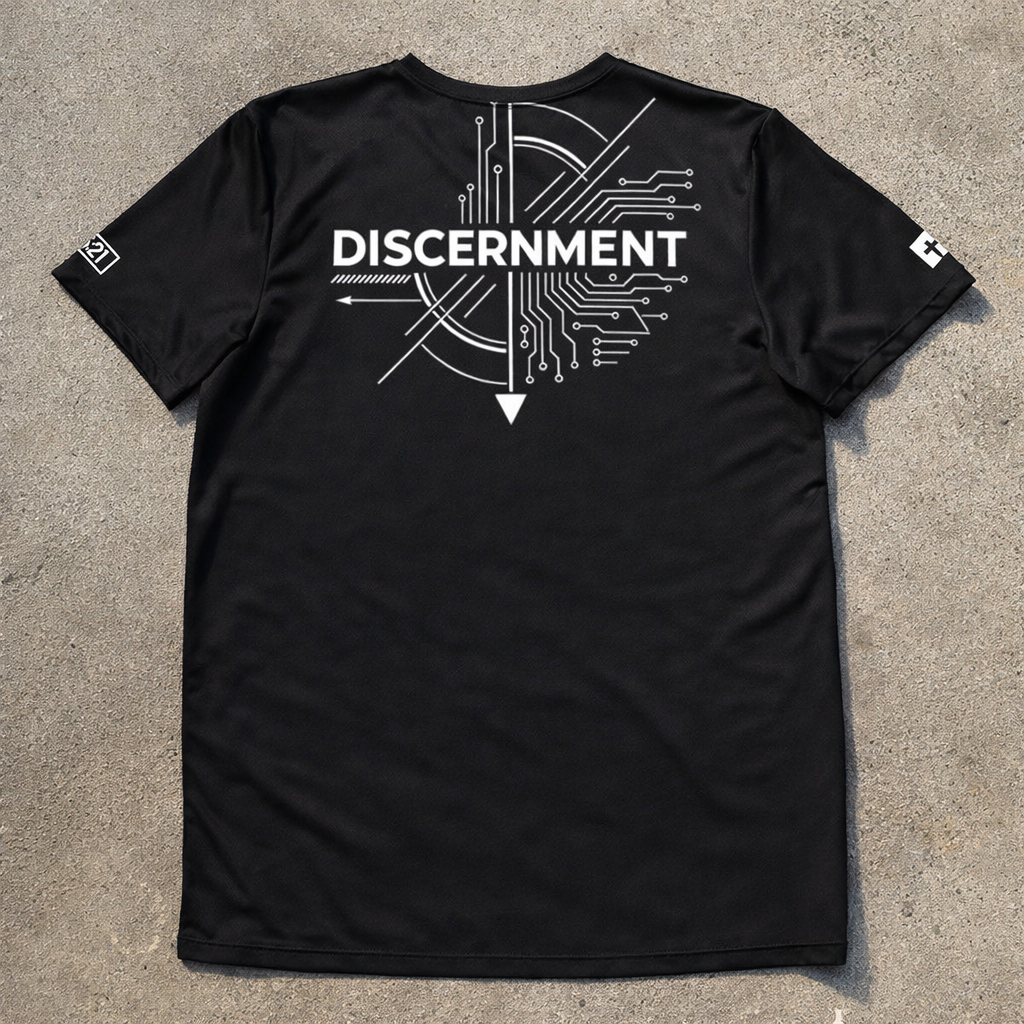 Discernment - Circuit Design - Men's athletic t-shirt