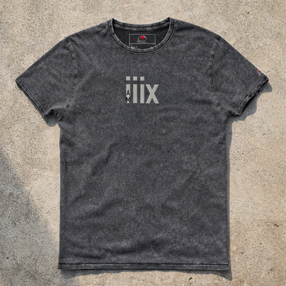 i AM Alpha - Embroided - Denim T-Shirt
