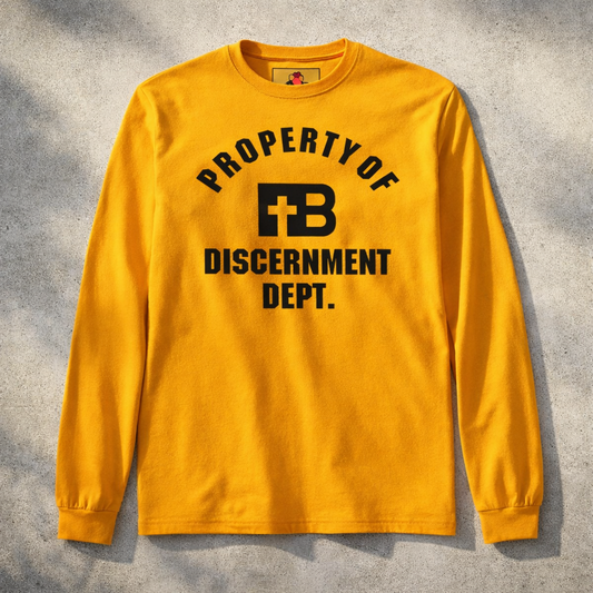 Discernment Dept - Black Design - Cotton Unisex Long Sleeve Tee
