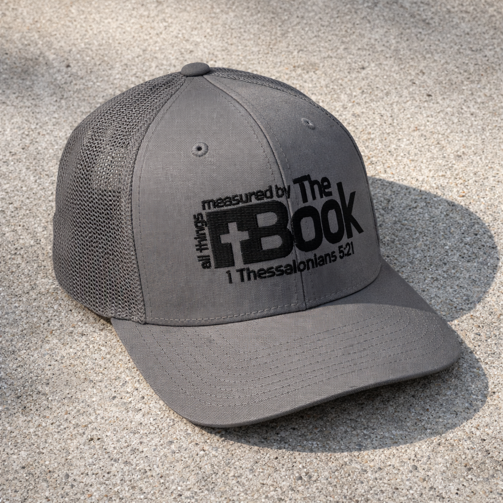 All Things Measured By The Book - Closed-back trucker cap